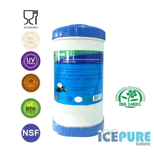 Alapure 10 Zoll großer blauer GAC-Kohle-Wasserfilter ALA-GAC10BB