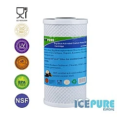 Alapure 10 Zoll großer blauer Kohlefilter - Kohleblock ALA-CTO10BB Alapure 10 Zoll großer blauer Kohlefilter - Kohleblock ALA-CTO10BB