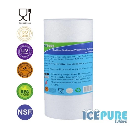 Alapure 10Zoll großer blauer Sedimentfilter 5 Mikron ALA-PP10BB-05