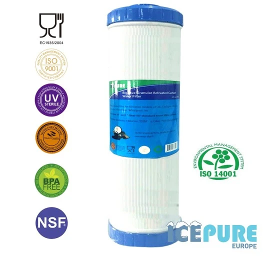 Alapure 20 Zoll großer blauer GAC-Kohlewasserfilter ALA-GAC20BB