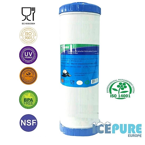 Alapure 20 Zoll großer blauer GAC-Kohlewasserfilter ALA-GAC20BB Alapure 20 Zoll großer blauer GAC-Kohlewasserfilter ALA-GAC20BB