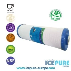 Alapure 20 Zoll großer blauer GAC-Kohlewasserfilter ALA-GAC20BB