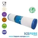 Alapure 20 Zoll großer blauer GAC-Kohlewasserfilter ALA-GAC20BB