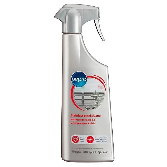WPRO-Edelstahl-Reinigungsspray 484000008423 (500 ml) WPRO-Edelstahl-Reinigungsspray 484000008423 (500 ml)