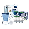 Brita Wasserfilterkanne Marella Blau 125233 inklusive 6 Alapure Maxtra+ Filter Brita Wasserfilterkanne Marella Blau 125233 inklusive 6 Alapure Maxtra+ Filter
