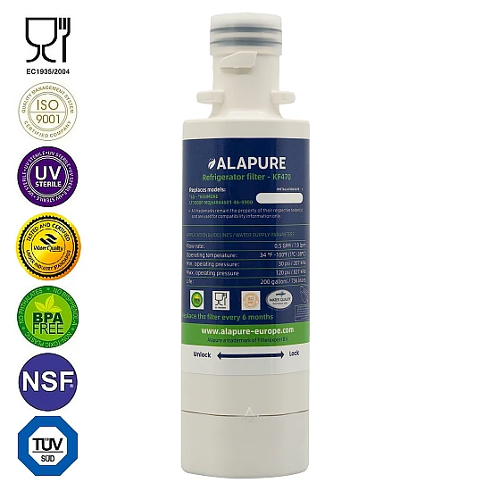 Alapure Wasserfilter geeignet für LG ADQ747935 / LT1000P / AGF80300704 / ADQ74793501 / ADQ747935 Alapure Wasserfilter geeignet für LG ADQ747935 / LT1000P / AGF80300704 / ADQ74793501 / ADQ747935