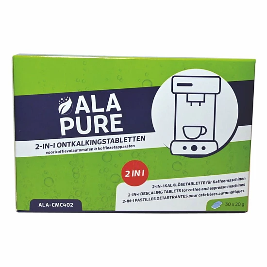 Alapure Universal 2-in-1 Entkalkungstabletten 20g ALA-CMC402 (30 Stck.) Alapure Universal 2-in-1 Entkalkungstabletten 20g ALA-CMC402 (30 Stck.)