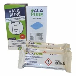 Alapure 2-in-1 Entkalkungstabletten geeignet für Neff 00311975 / TZ80002 / VERO Serie (6x20gr)