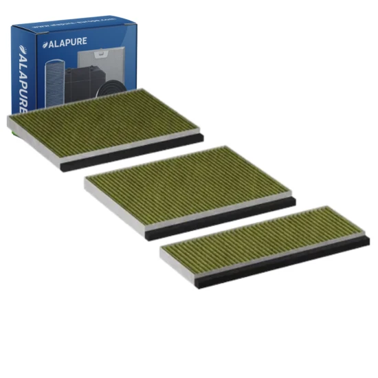Alapure CleanAir Plus Kohlefilter passend für Siemens LZ11BKB16 / 17008127 (3 Stück)