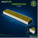 Alapure CleanAir Filter geeignet für Bosch HEZ381700 / 17000822 mit Anti-Fish