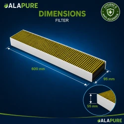Alapure CleanAir Filter geeignet für Bosch HEZ381700 / 17000822 mit Anti-Fish