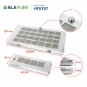 Alapure geeignet für Bosch Regenerierbarer Aktivkohlefilter 11019197