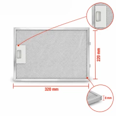 Neff Metallfilter 362380 / 00362380 320x220mm