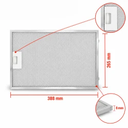 Balay Metallfilter 742967 / 00742967 388x265x8mm