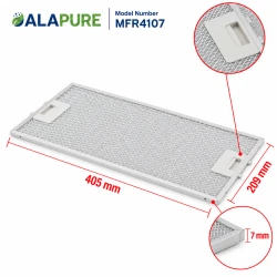 Alapure Metallfilter geeignet für Siemens 434107 / 00434107 209x405x8mm