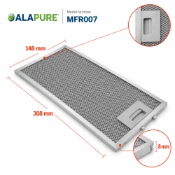 Alapure Metallfilter passend für Novy 563-8045 / 6830020 308x148mm