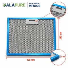 Alapure Metallfilter passend für Inventum 40600900005 270x250mm