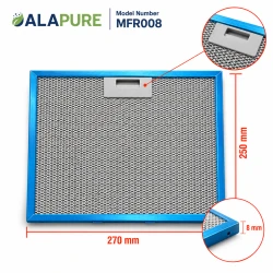Alapure Metallfilter passend für Inventum 40600900005 270x250mm