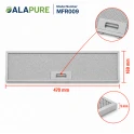 Alapure Metallfilter geeignet für Arthur Martin 4055380804 470x169x9mm