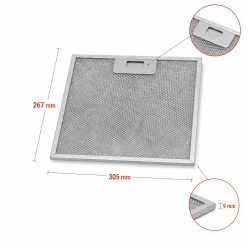 Whirlpool Metallfilter 4055250429 304x267x9mm