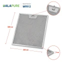 Alapure Metallfilter geeignet für AEG 50248271004 300x254x8mm