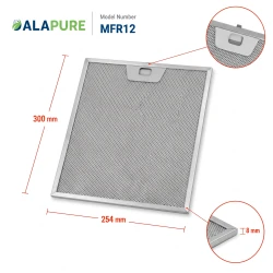 Alapure Metallfilter passend für Franke 1330071330 300x252x9mm