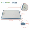Alapure Metallfilter geeignet für Etna 453284 / 89000754 384x282x6mm
