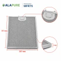 Alapure Metallfilter geeignet für Candy 49010998 318x256x8mm
