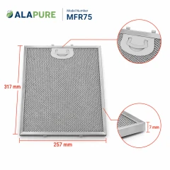 Alapure Metallfilter passend für Etna 181471 318x257x7mm