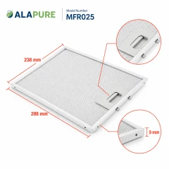 Alapure Metallfilter geeignet für Candy 49025738 / 91943665 298x238