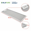 Alapure Metallfilter geeignet für Inventum 40600900029 200x496x9mm