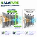 Alapure Metallfilter geeignet für Inventum 40600909001 340x275mm