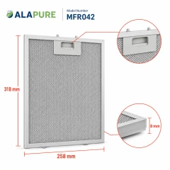 Alapure Metallfilter passend für Klarstein 10032227 258x318mm (2 Stk.)