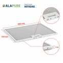 Alapure Metallfilter geeignet für Neff 432785 / 00432785 310x500x7mm