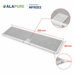 Alapure Metallfilter geschitk für Inventum 40600900017 505x188mm