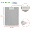 Alapure Metallfilter geeignet für Atag 18831 / 88017203 318x258x8mm