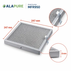 Alapure Metallfilter passend für Novy 563-8010A / 906109 / 247x247mm