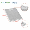 Alapure Metallfilter geeignet für Siemens 363095 / 00363095 320x280x8mm