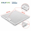 Alapure Metallfilter geeignet für Balay 362381 / 00362381 320x330mm
