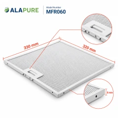 Alapure Metallfilter passend für Siemens 362381 / 00362381 320x330mm
