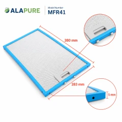 Alapure Metallfilter passend für Ikea 480122102174 380x283