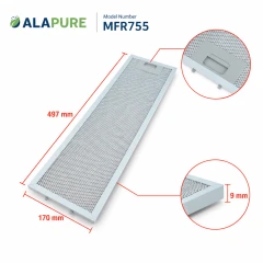 Alapure Metallfilter passend für AEG 50287156009 497x170mm