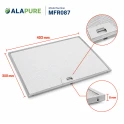 Alapure Metallfilter geeignet für Arthur Martin 50287544006 403x300x8mm