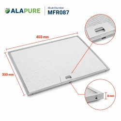 Alapure Metallfilter passend für Alno 50287544006 403x300x8mm