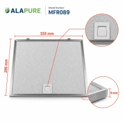 Alapure Metallfilter passend für IKEA 4055366613 333x295x8mm