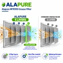 Alapure Metallfilter geeignet für Electrolux 4055382990 314x253mm