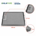 Alapure Metallfilter geeignet für Hotpoint-Ariston 481248048083 215x268x8mm
