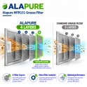 Alapure Metallfilter passend für Whirpool 184735 300x250mm
