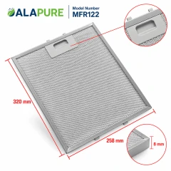 Alapure Metallfilter passend für Etna 127036 320x258x8mm