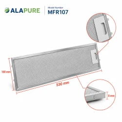 Alapure Metallfilter passend für Pelgrim 366534 534x159x7mm